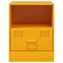 Bedside tables 2 units mustard yellow steel 34.5x39x44 cm by vidaXL, Nightstands - Ref: Foro24-841758, Price: 107,35 €, Disco...