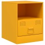 Bedside tables 2 units mustard yellow steel 34.5x39x44 cm by vidaXL, Nightstands - Ref: Foro24-841758, Price: 107,35 €, Disco...