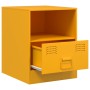 Bedside tables 2 units mustard yellow steel 34.5x39x44 cm by vidaXL, Nightstands - Ref: Foro24-841758, Price: 107,35 €, Disco...