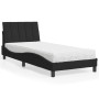 Cama con colchón terciopelo negro 90x190 cm de vidaXL, Camas y somieres - Ref: Foro24-3208570, Precio: 256,80 €, Descuento: %