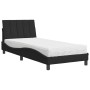 Cama con colchón terciopelo negro 90x190 cm de vidaXL, Camas y somieres - Ref: Foro24-3208570, Precio: 256,80 €, Descuento: %