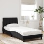 Cama con colchón terciopelo negro 90x190 cm de vidaXL, Camas y somieres - Ref: Foro24-3208570, Precio: 256,80 €, Descuento: %