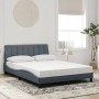 Bed with dark gray velvet mattress 140x190 cm by vidaXL, Beds and slatted bases - Ref: Foro24-3208593, Price: 360,30 €, Disco...