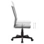 Silla de oficina de tela de malla gris 44x52x100 cm de vidaXL, Sillas de oficina - Ref: Foro24-289515, Precio: 69,94 €, Descu...