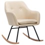 Cream Fabric Rocking Chair by vidaXL, Rocking chairs - Ref: Foro24-289529, Price: 150,58 €, Discount: %