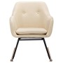 Cream Fabric Rocking Chair by vidaXL, Rocking chairs - Ref: Foro24-289529, Price: 150,58 €, Discount: %