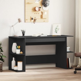 Engineered wood black desk 140x50x75 cm by vidaXL, Desks - Ref: Foro24-840549, Price: 87,29 €, Discount: %