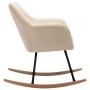 Cream Fabric Rocking Chair by vidaXL, Rocking chairs - Ref: Foro24-289529, Price: 150,58 €, Discount: %