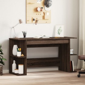 Engineered wood oak brown desk 140x50x75 cm by vidaXL, Desks - Ref: Foro24-840554, Price: 99,09 €, Discount: %