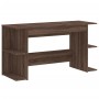 Escritorio madera de ingeniería roble marrón 140x50x75 cm de vidaXL, Escritorios - Ref: Foro24-840554, Precio: 99,09 €, Descu...