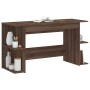 Escritorio madera de ingeniería roble marrón 140x50x75 cm de vidaXL, Escritorios - Ref: Foro24-840554, Precio: 99,09 €, Descu...