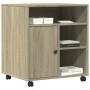 Sonoma Druckerständer aus Eiche mit Rädern 60x50x67 cm von vidaXL, Drucker unterstützt - Ref: Foro24-840627, Preis: 94,95 €, ...