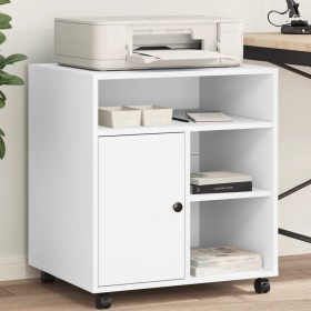 Druckerständer mit Rädern weiß 60x50x67 cm von vidaXL, Drucker unterstützt - Ref: Foro24-840625, Preis: 103,07 €, Rabatt: %