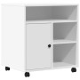 Printer stand with wheels white 60x50x67 cm by vidaXL, Printer supports - Ref: Foro24-840625, Price: 109,95 €, Discount: %