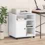 Printer stand with wheels white 60x50x67 cm by vidaXL, Printer supports - Ref: Foro24-840625, Price: 109,95 €, Discount: %