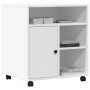 Printer stand with wheels white 60x50x67 cm by vidaXL, Printer supports - Ref: Foro24-840625, Price: 109,95 €, Discount: %