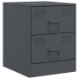 Bedside table in anthracite grey steel, 34.5x39x44 cm by vidaXL, Nightstands - Ref: Foro24-841623, Price: 70,85 €, Discount: %