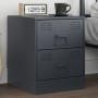 Bedside table in anthracite grey steel, 34.5x39x44 cm by vidaXL, Nightstands - Ref: Foro24-841623, Price: 70,85 €, Discount: %