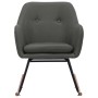 Silla mecedora de tela gris oscura de vidaXL, Mecedoras - Ref: Foro24-289528, Precio: 105,99 €, Descuento: %