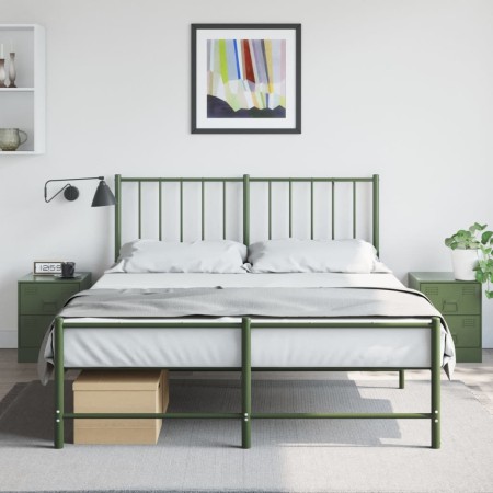 Bedside tables 2 units green steel 34.5x39x44 cm by vidaXL, Nightstands - Ref: Foro24-841628, Price: 121,99 €, Discount: %