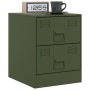 Bedside tables 2 units green steel 34.5x39x44 cm by vidaXL, Nightstands - Ref: Foro24-841628, Price: 121,99 €, Discount: %