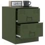 Bedside tables 2 units green steel 34.5x39x44 cm by vidaXL, Nightstands - Ref: Foro24-841628, Price: 121,99 €, Discount: %