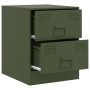 Bedside tables 2 units green steel 34.5x39x44 cm by vidaXL, Nightstands - Ref: Foro24-841628, Price: 121,99 €, Discount: %