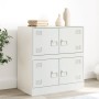 White steel sideboard 67x39x73 cm by vidaXL, Sideboards - Ref: Foro24-841654, Price: 125,99 €, Discount: %