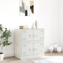 White steel sideboard 67x39x73 cm by vidaXL, Sideboards - Ref: Foro24-841654, Price: 125,99 €, Discount: %