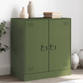 Olive green steel sideboard 67x39x73 cm by vidaXL, Sideboards - Ref: Foro24-841677, Price: 123,99 €, Discount: %