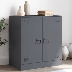 Anthracite steel sideboard 67x39x73 cm by vidaXL, Sideboards - Ref: Foro24-841675, Price: 122,95 €, Discount: %