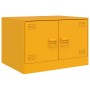 Mesa de centro de acero amarillo mostaza 67x50x44 cm de vidaXL, Mesas de centro - Ref: Foro24-841730, Precio: 92,23 €, Descue...