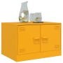 Mesa de centro de acero amarillo mostaza 67x50x44 cm de vidaXL, Mesas de centro - Ref: Foro24-841730, Precio: 92,23 €, Descue...