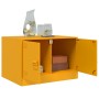 Mesa de centro de acero amarillo mostaza 67x50x44 cm de vidaXL, Mesas de centro - Ref: Foro24-841730, Precio: 92,23 €, Descue...