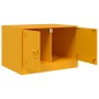 Mesa de centro de acero amarillo mostaza 67x50x44 cm de vidaXL, Mesas de centro - Ref: Foro24-841730, Precio: 92,23 €, Descue...