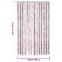 Silver and pink chenille mosquito net curtain 118x220 cm by vidaXL, Mosquito nets for windows - Ref: Foro24-4004886, Price: 7...