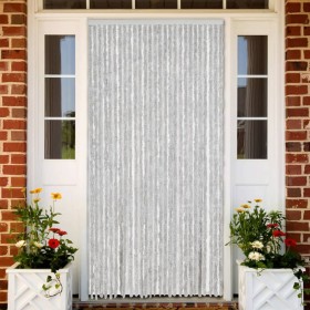 Gray chenille anti-mosquito curtain 118x220 cm by vidaXL, Mosquito nets for windows - Ref: Foro24-4004884, Price: 73,99 €, Di...