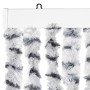 Light gray and dark gray chenille fly screen curtain 118x220 cm by vidaXL, Mosquito nets for windows - Ref: Foro24-4004890, P...