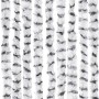 Light gray and dark gray chenille fly screen curtain 118x220 cm by vidaXL, Mosquito nets for windows - Ref: Foro24-4004890, P...