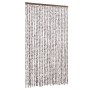 Beige and white chenille mosquito net curtain 118x220 cm by vidaXL, Mosquito nets for windows - Ref: Foro24-4004892, Price: 7...