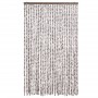 Beige und weißer Chenille-Fliegenvorhang 118x220 cm von vidaXL, Moskitonetze für Fenster - Ref: Foro24-4004892, Preis: 73,22 ...