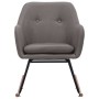 Silla mecedora de tela gris claro de vidaXL, Mecedoras - Ref: Foro24-289527, Precio: 97,63 €, Descuento: %