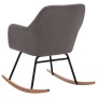 Light Gray Fabric Rocking Chair by vidaXL, Rocking chairs - Ref: Foro24-289527, Price: 92,46 €, Discount: %