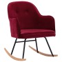 Silla mecedora de terciopelo rojo vino tinto de vidaXL, Mecedoras - Ref: Foro24-289523, Precio: 106,99 €, Descuento: %