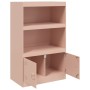 Aparador de acero rosa 67x39x107 cm de vidaXL, Aparadores - Ref: Foro24-841668, Precio: 140,07 €, Descuento: %