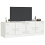 Muebles para TV 2 unidades acero blanco 67x39x44 cm de vidaXL, Muebles TV - Ref: Foro24-841642, Precio: 143,23 €, Descuento: %