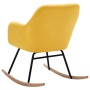 Mustard Yellow Fabric Rocking Chair by vidaXL, Rocking chairs - Ref: Foro24-289534, Price: 81,89 €, Discount: %