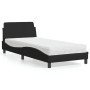 Cama con colchón tela negro 90x190 cm de vidaXL, Camas y somieres - Ref: Foro24-3208306, Precio: 230,48 €, Descuento: %