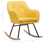 Mustard Yellow Fabric Rocking Chair by vidaXL, Rocking chairs - Ref: Foro24-289534, Price: 81,89 €, Discount: %