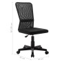 Silla de oficina de tela de malla negra 44x52x100 cm de vidaXL, Sillas de oficina - Ref: Foro24-289510, Precio: 74,92 €, Desc...